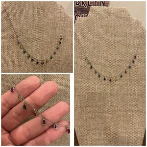 Elegant Multi-Color Gemstone Necklace